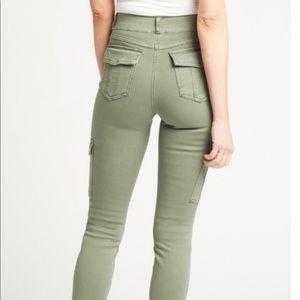SPANX Stretch Twill Cargo Pant Sage Green Size Small Legg16